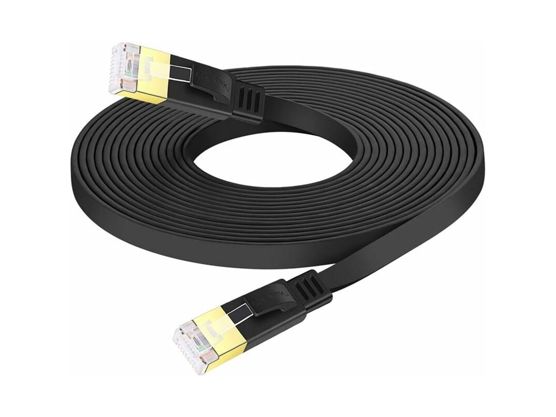 Lurelia Cabo Ethernet Cat7 Rj45 10 Gbps 600 Mhz 30 M Blindado Plano Para Gaming