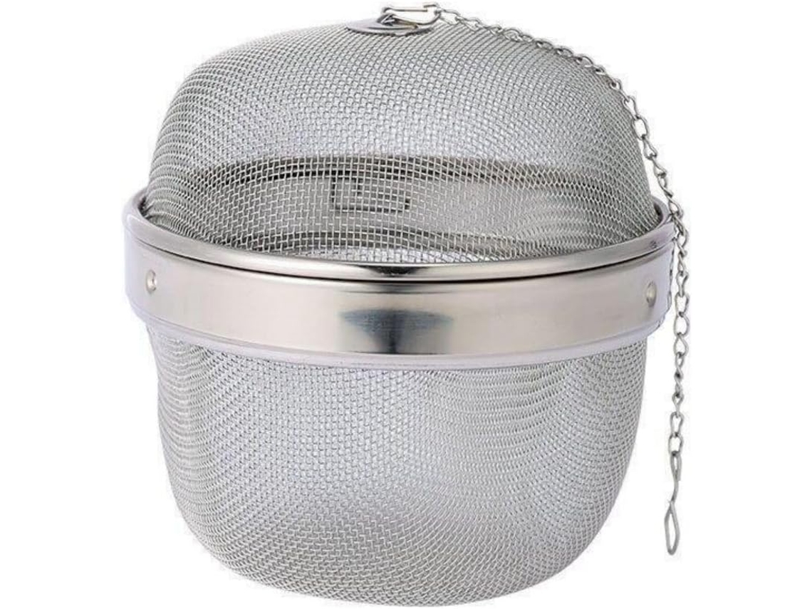 Infusor De Especiarias/bola Chá Em Aço Inoxidável 12, 7 Cm, Com Gancho De Corrente Extensível, Concentrador De Chá Para Preparar