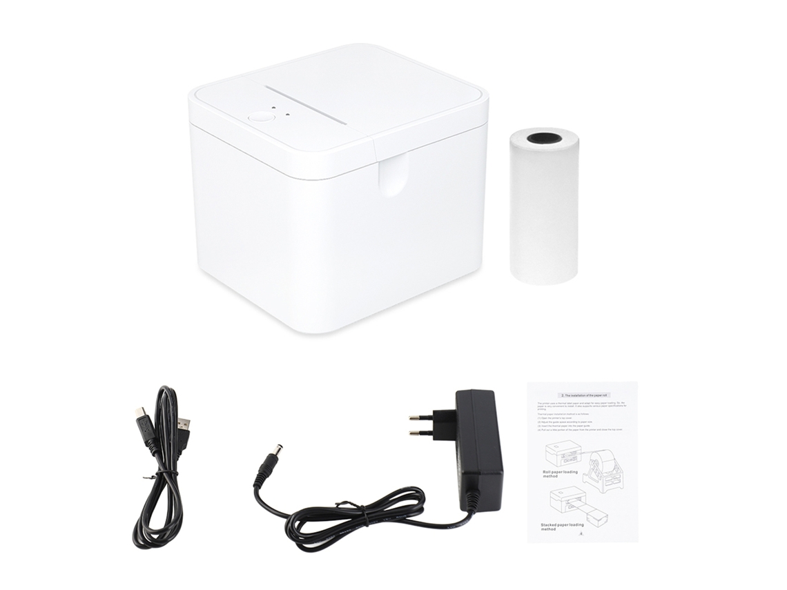Impressora Térmica de Recibos Portátil 58mm Usb Bt Velocidade Alta para Comércio Restaurante Cozinha