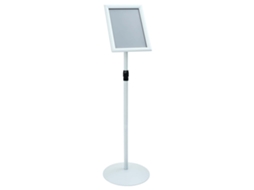 Maison Exclusive - Suporte De Pôster Pedestal Prateado 33 X 33 X 123 Cm Pvc E Aço