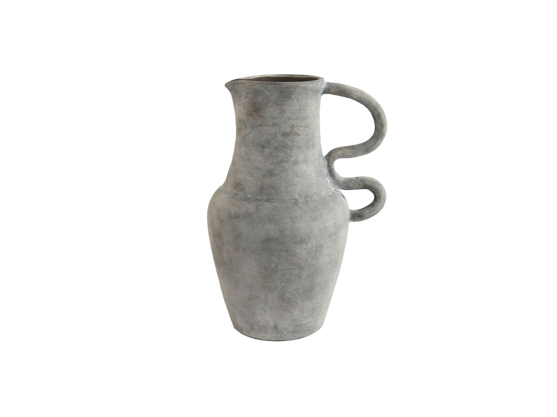 Vaso HOME ESPRIT Cinzento Claro Terracota Oriental 32 X 27 X 49 Cm