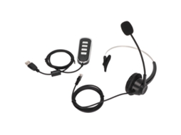 Fone De Ouvido Mono Com Fio Para Negócios Rj9 Com Microfone Para Atendimento Ao Cliente E Consultoria Telefônica
