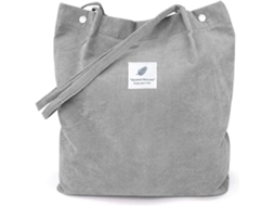 Bolsa feminina em bombazine, grande capacidade, reutilizável, com bolsa interna, bolsa de ombro para secadora de roupas.