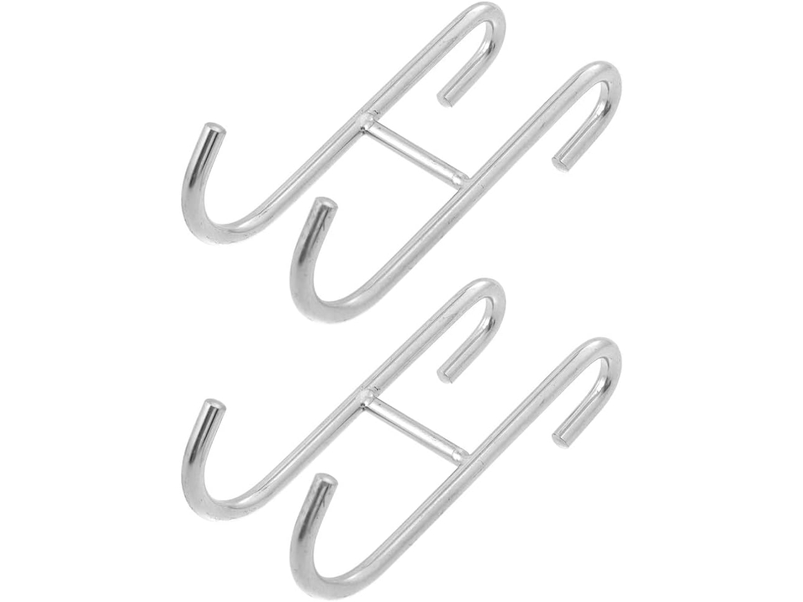 Gancho De Porta Em Formato S, Em Aço Inoxidável 304, Pacote Com 2 Unidades, Resistente E Criativo Uso Em Quartos