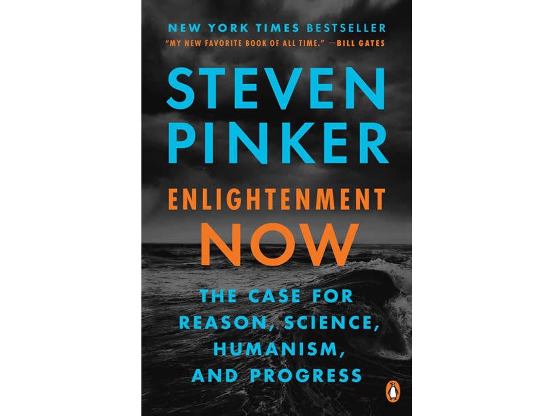 Livro Enlightenment Now de Steven Pinker (Inglês)