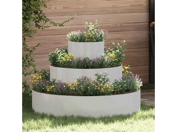 Vidaxl Vaso De Jardim Prateado 90 X 90 X 20 Cm Aço Inoxidável