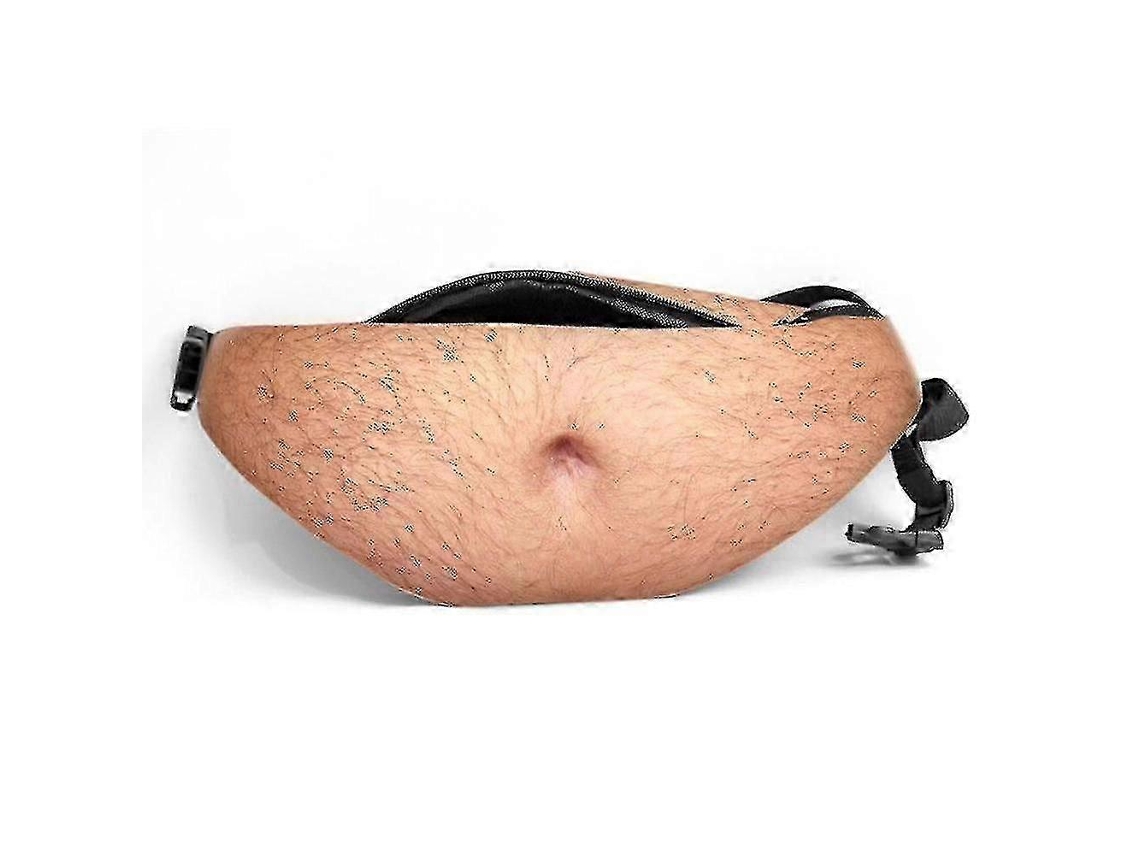 Sacola De Presente Engraçada Para Pai Com Barriga De Cerveja E Cabelo Médio Pochete 3d Para Homens Para Natal, Aniversário E Halloween Olysi Shop