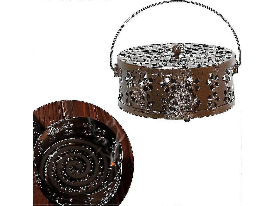 Porta-incenso Em Espiral, Caixa Anti-mosquitos Suporte Para Espiral De Incenso, R Epelente Mosquitos (cor: Marrom)