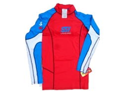 Senhora Rash Guard Lifeguard Vermelho 2Xsssi