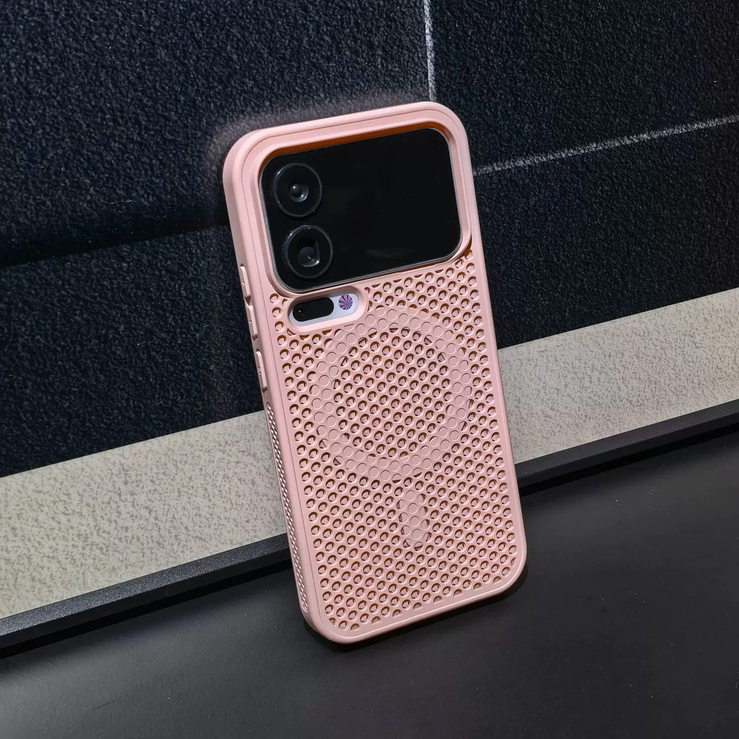 Capa Protetora Fosca Com Cobertura Total, Malha Magnética Em Formato De Colmeia Para Dissipação De Calor (xiaomi 14 Pro Rosa).