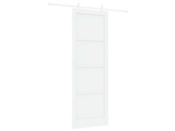 Porta Deslizante Branco 83 X 232 Cm Madeira de Pinho Maciça MAISON EXCLUSIVE
