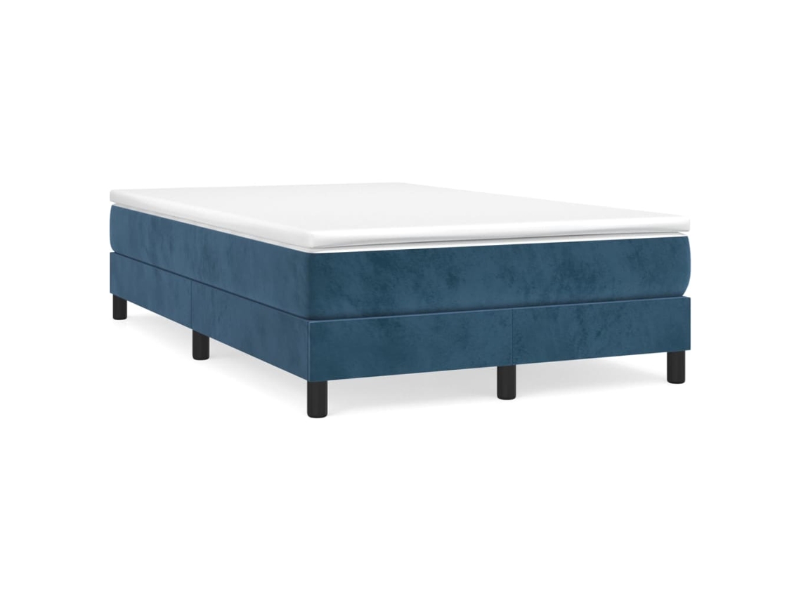 Box Spring Bed Frame, Box Spring Bed Frames Vidaxl Azul Veludo (120 X 200 Cm)