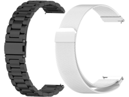 Conjunto De 2 Pulseiras Metálicas Compatíveis Com Watch Gt 6 41mm,