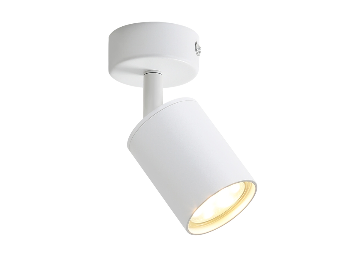 Nettlife Branco Led Foco Gu10 Giratório 330 ° Ajustável Moderno Lâmpada De Foco De Parede Industrial Para Sala De Estar, Quarto, Cozinha
