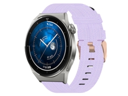 Bracelete de Smartwatch para Huawei Watch GT3 Pro 43mm 20mm de nylon (roxo claro)