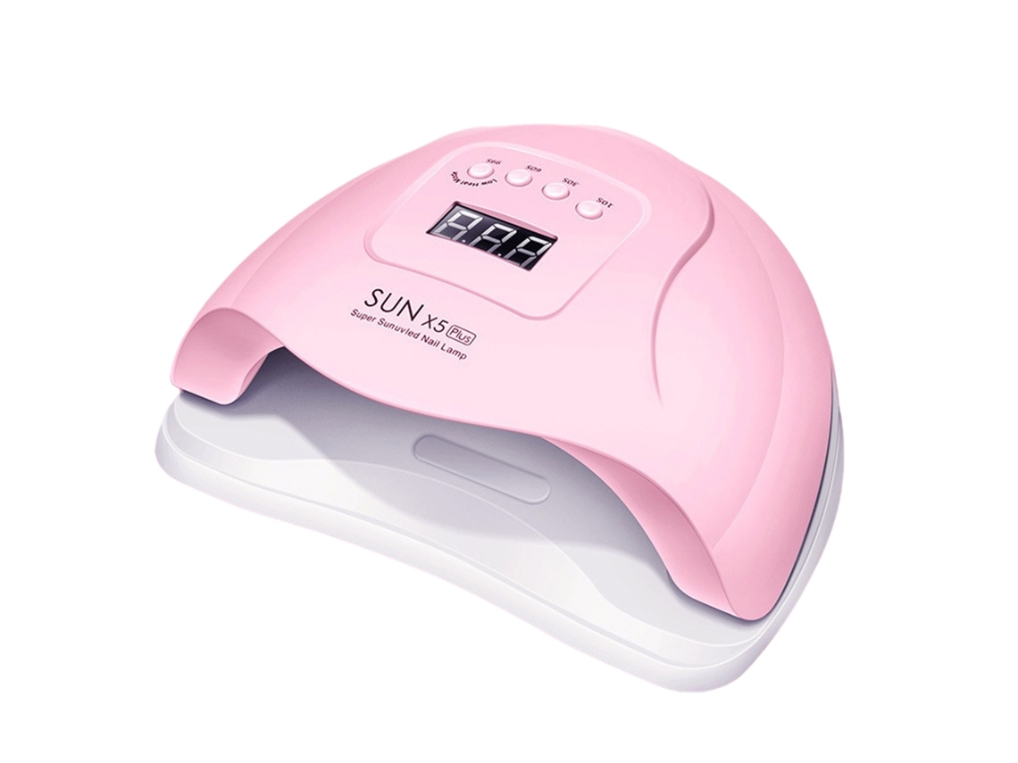 Lampada De Unhas Rosa 120w Sensor Inteligente Secagem Rápida Eoocoo