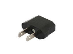 Pacote Com 4 Adaptadores De Viagem Ue Para Eua, Pretos