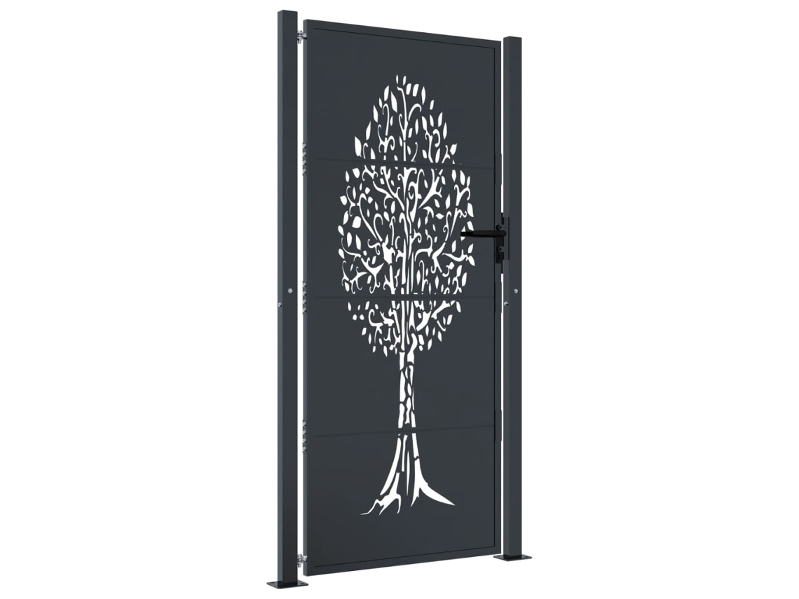 Garden Gate, Garden Gates Vidaxl Antracite Aço (100 X 200 Cm)