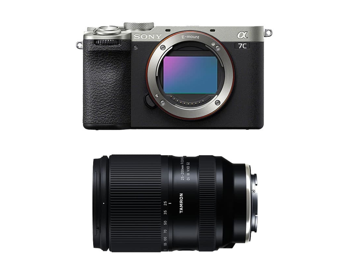 Sony Alpha 7c Ii Prata + Lente Tamron 25-200mm F/2.8-5.6 Di Iii Vxd G2