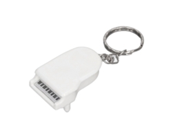 Mini Simulação Piano Pingente Chaveiro Micro Decoração para Bonecas Crianças Branco