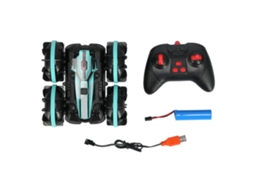 Walshlxq coche Teledirigido Anfibio 4wd 2.4ghz Off Road com Carga Usb e Rotação 360°, Verde