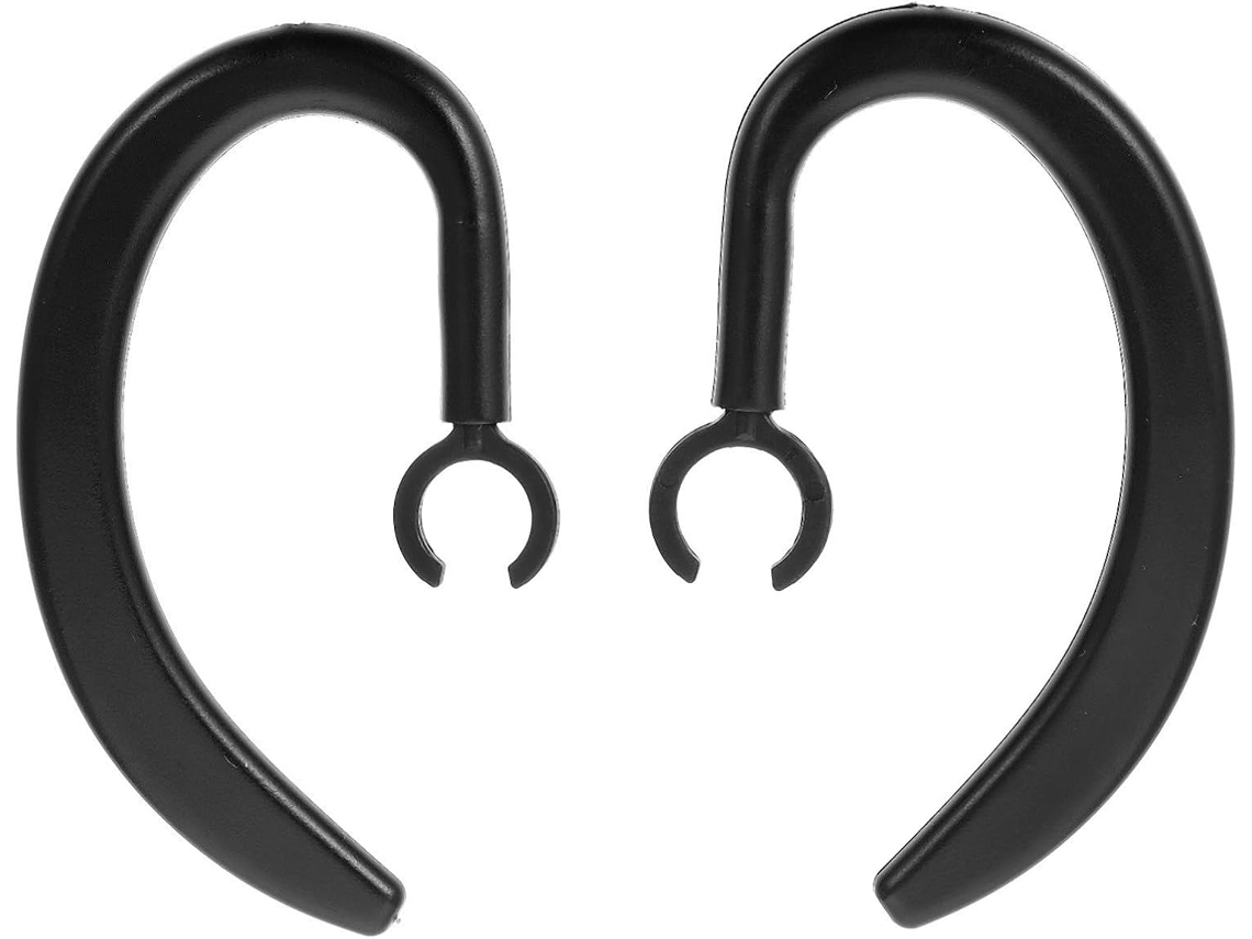 Crochets D ' Oreille Acessórios Anti - Perte 6mm E 7mm Em Caoutchouc Noir Lote De 2 Suporte Rotatif