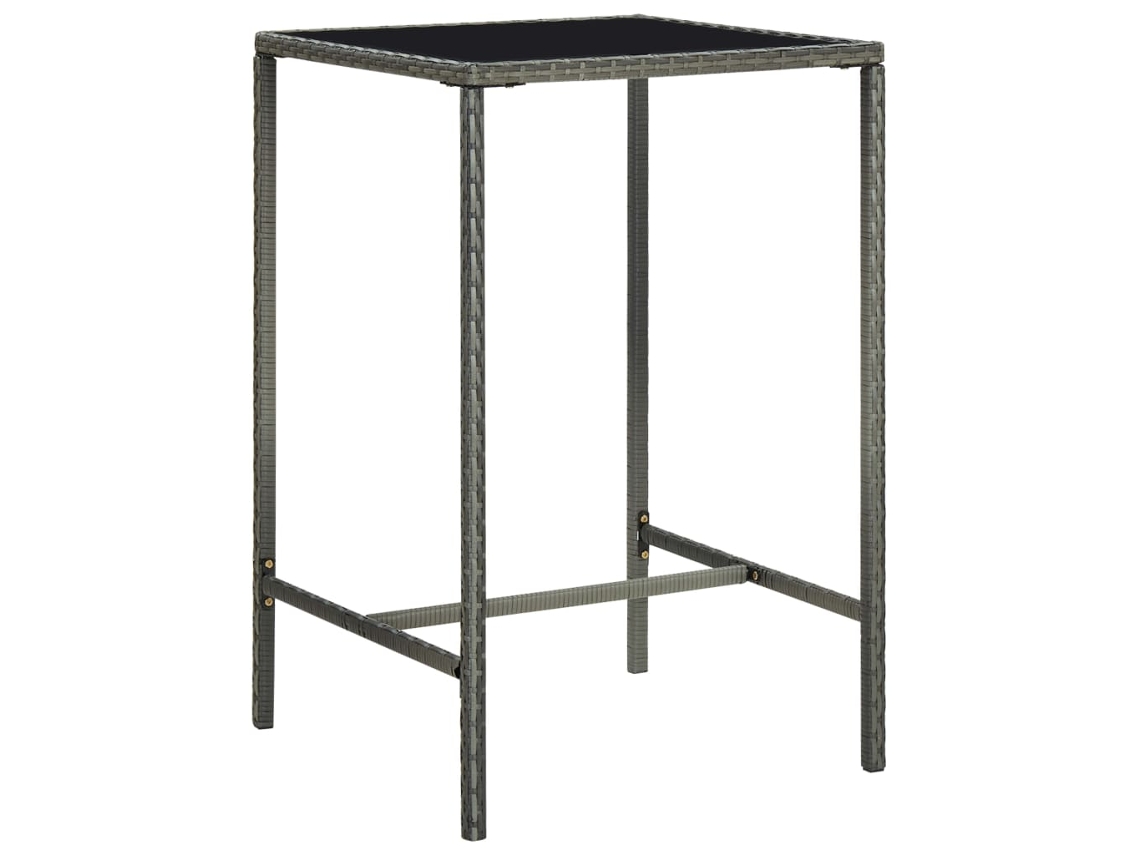 Bar Table, Bar Tables Vidaxl Cinzeto Rattan / Vime (70 X 70 X 110 Cm)