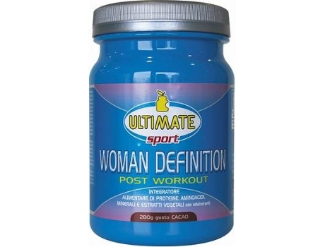 Suplemento Alimentar ULTIMATE ITALIA Mulher Definição Pós Treino Cacau (220 g de pó)