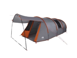 Conjunto 1 Barraca De Camping Vidaxl Cinzento Tafetá (740 X 370 X 220 Cm)