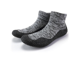 Rebe zapatos de Calcetín Sin Slip para Homens e Mulheres Leves Antiderrapantes para Esportes, Praia, Fitness e Viagens Cuarenta Negro Gris