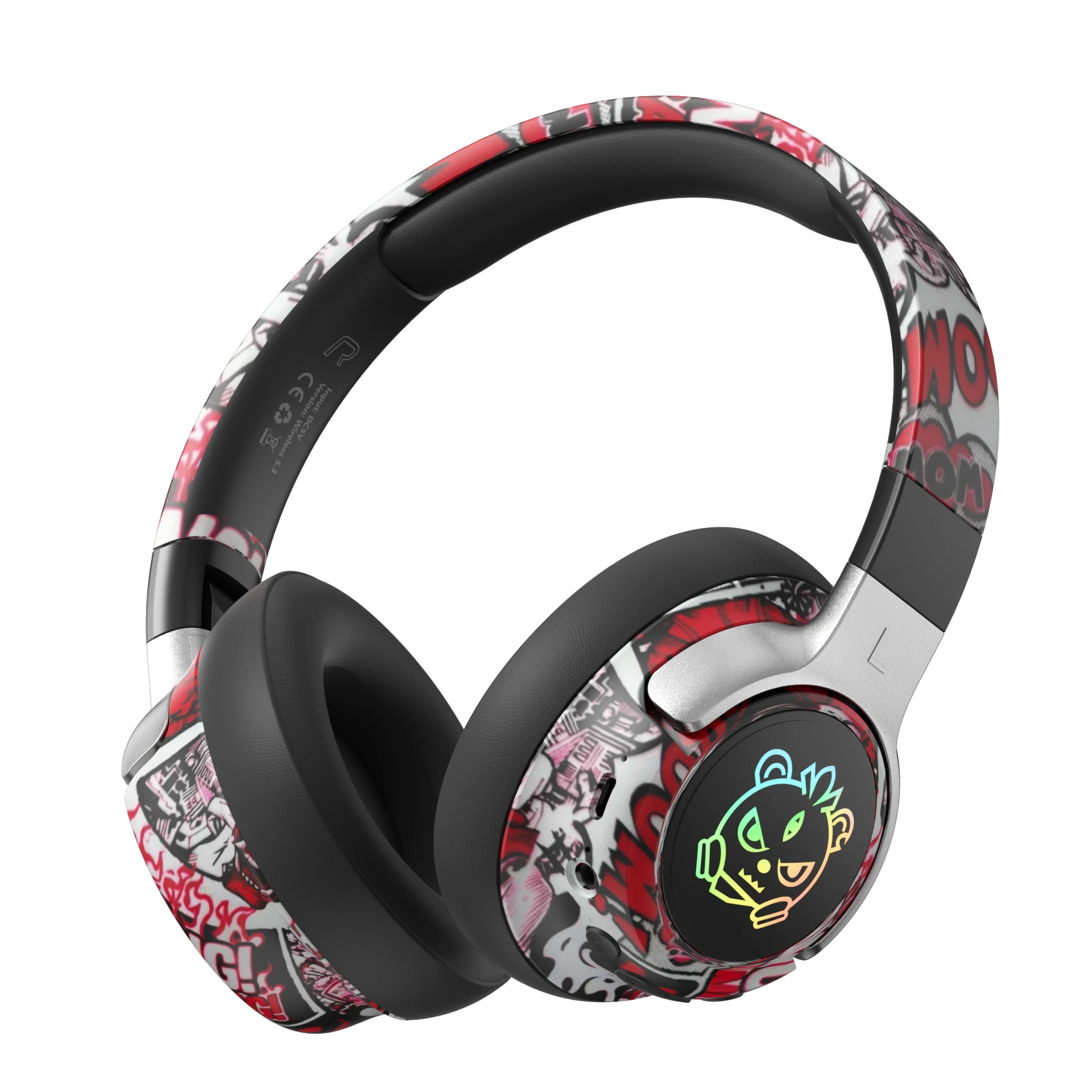 Fones De Ouvido Bluetooth (pretos), Com Cancelamento De Ruído, Supra-auriculares, Áudio Com Duração De Bateria De 15 Horas.