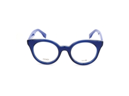 Armação de óculos feminina Fendi FF-0198-L04 (azul - resina - Ø 47 mm)