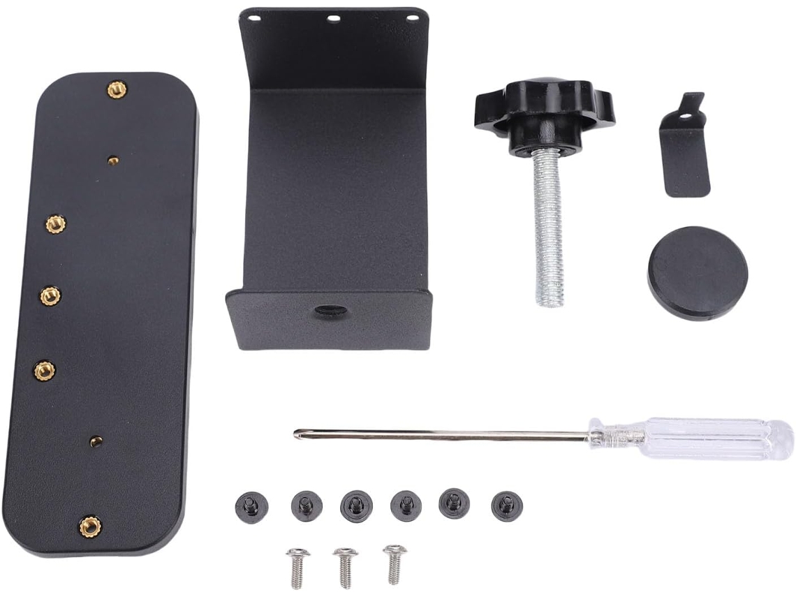 Suporte Antirroubo Campainha, Placa De Aço, Fácil Instalação Portas De Abertura Interna, Preto, Kit De