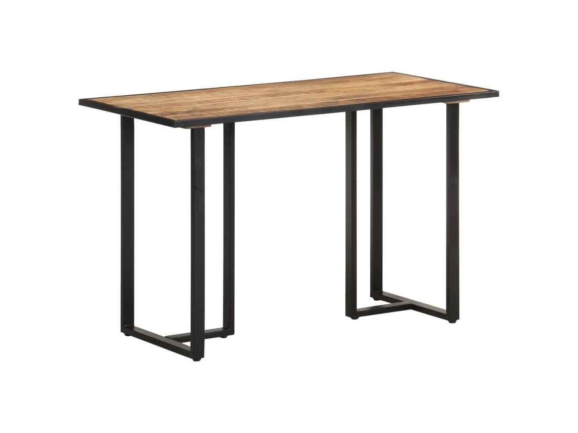 Vidaxl Mesa De Jantar 120 Cm Madeira De Mangueira Áspera