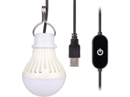 Luz Emergência Led Portátil Acampamento Cabo Usb Bivolt 35000 Horas S/MARCA