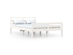 Bed Frame, Bed Frames Vidaxl Branco Madeira (150 X 200 Cm)