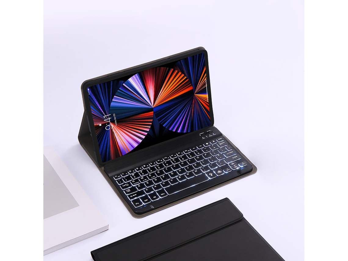 Capa Teclado Para Lenovo Idea Tab Pro12,7 (2025) Polegadas, Com Teclado Backlight Bluetooth (preto) Cuich
