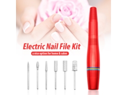 Kit De Lixadeira Elétrica Para Unhas Com Bicos E Acessórios Usb Para Manicure Polimento Remoção De Gel E Acrílico
