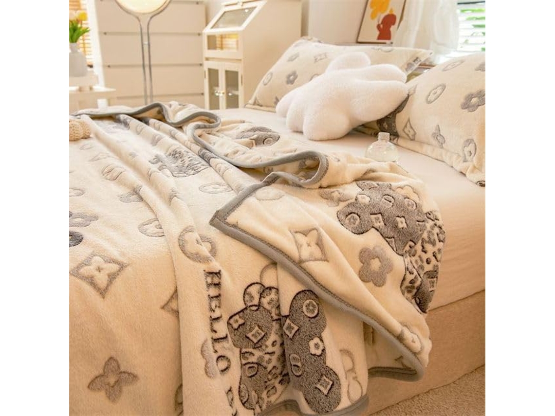 Mantas de Flanela Coral Fleece Macias e Quentes para Camas Imitação Pele Vison Manta Sofá Cor Sólida Inverno,