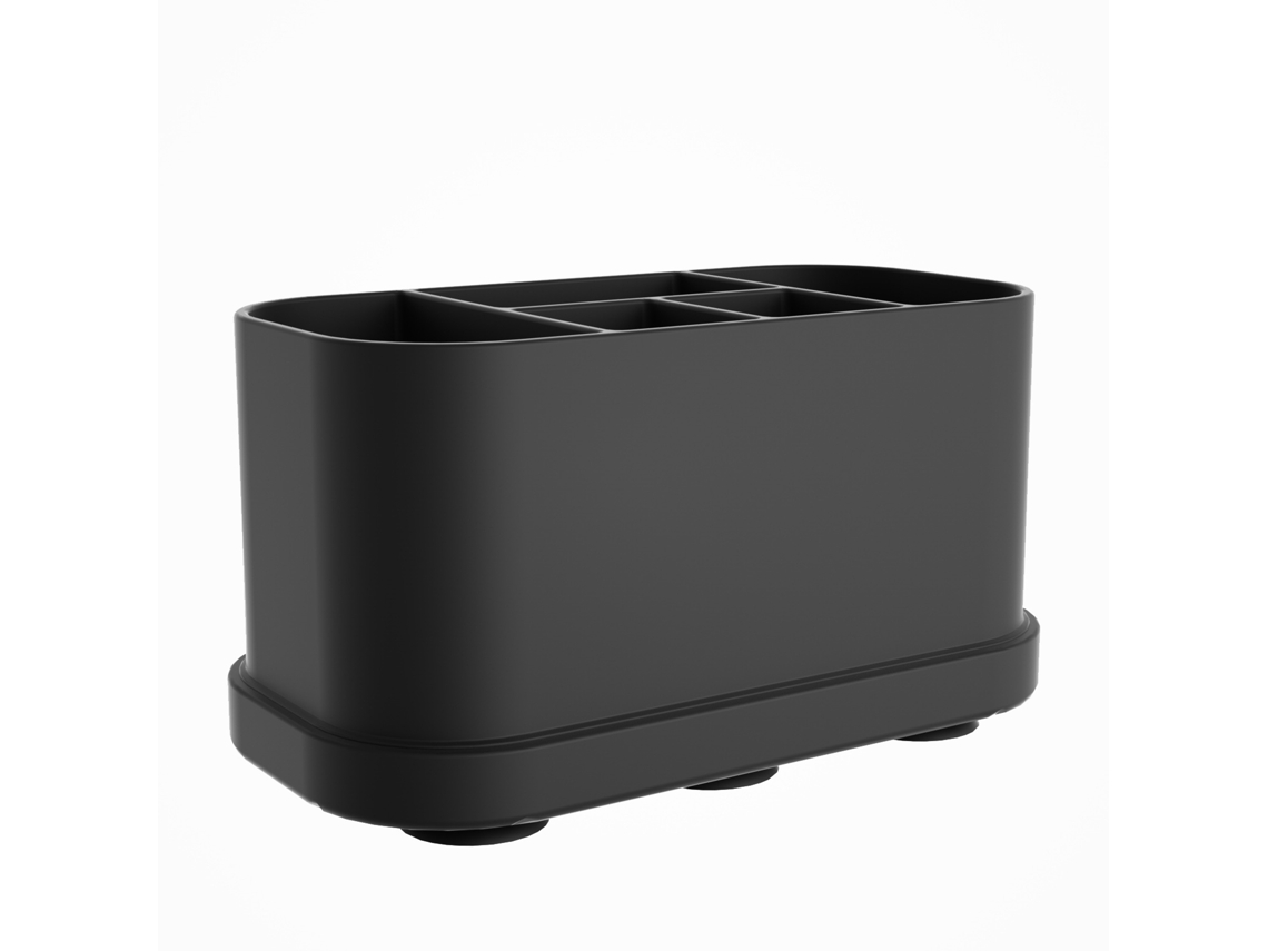 Suporte para Escova de Dentes, Silicone com Ventosa, 5 Compartimentos AQUAFORGE