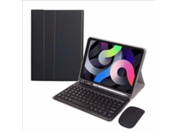 Lurelia Capa Com Teclado Bluetooth Para Ipad Mini2 Com Suporte Para Caneta E Rato, Layout Pt, Preto