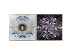 Pintura Dkd Home Decor 80 X 3 X 80 Cm 2 Unidades
