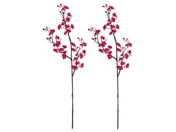 Laxiscreed Arranjo De Flores Artificiais De Pêssego Em Estilo Chinês, Conjunto De 2 Peças