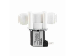 Válvula Solenoide Laxiscreed 24v Dc Normalmente Fechada, Plástico, Conexão Rápida Para Purificadores De Água