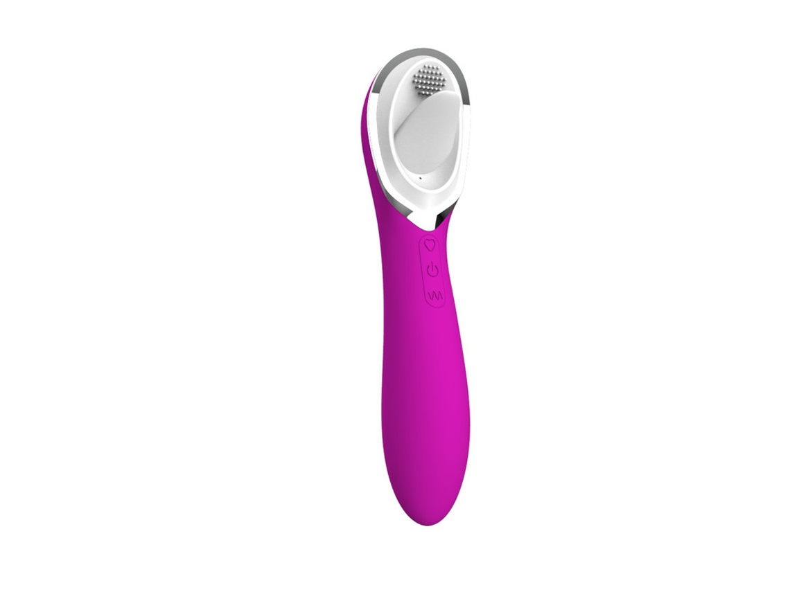Vibrador De Massagem Para Lamber A Lngua 2 Em 1 Com 10 Modos Para Mulheres (roxo) Bestvite