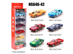 (6 Carros) Miniaturas De Carros Deslizantes Em Escala 1/64, Brinquedos Infantis