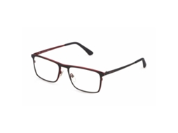 Armação de óculos masculina Police Vplb59-5408hr (vermelha - metal - 145 mm - Ø 54 mm)
