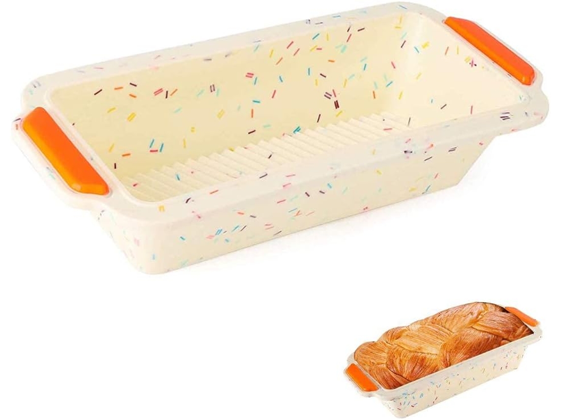 Forma Para Pão E Bolos, Em Silicone, 29 × 13 × 6 Cm, Revestimento Antiaderente, Formato Retangular, Para Forno, Confeitaria E Preparo Doméstico