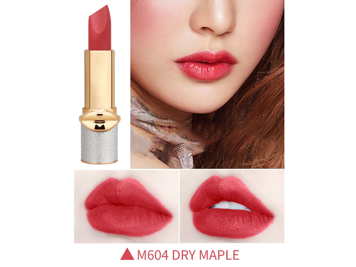 Labial Mate De Larga Duración Hidratante Brillo Labial Barra De Labios Herramienta De Maquillaje (m604)