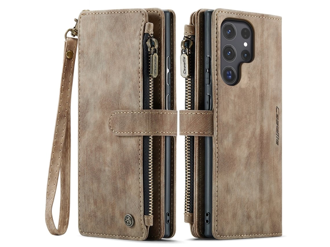 Capa Flip Para Celular, Nova Capa De Couro Para Cartão.marrom - Iphone 16 Plus